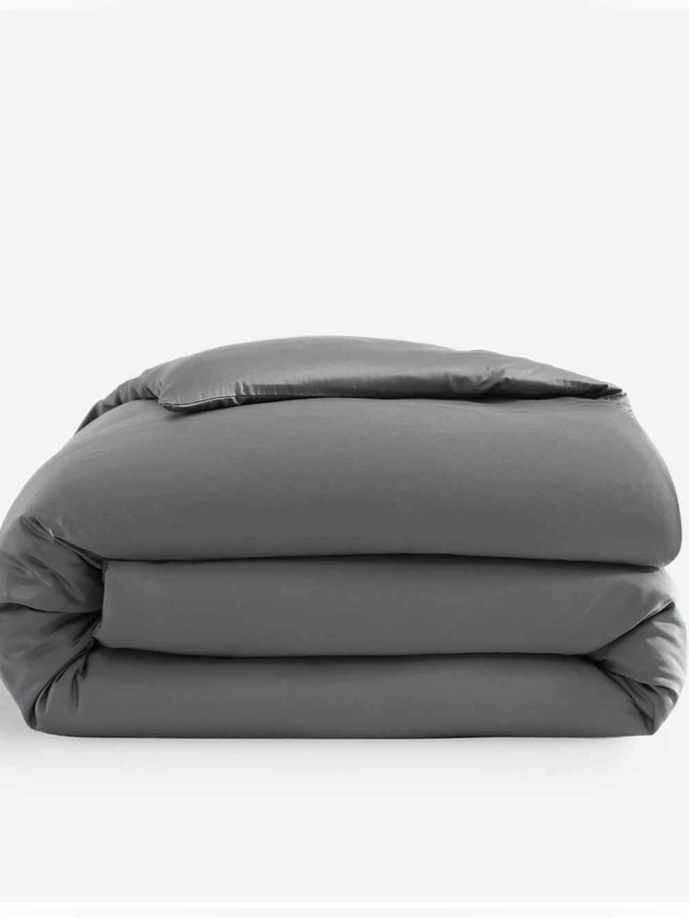 Sunday Citizen Duvet Bamboo Cover Full Queen Granite Gray NWT - Cover Only